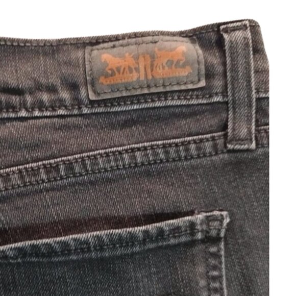 Levi’s 524 Women’s Superlow Skinny Jeans Size 25 Black Denim - Picture 4 of 8